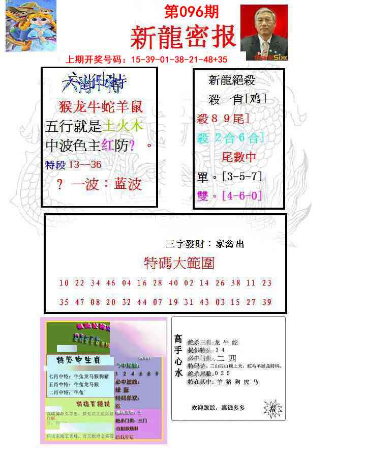 096期新龙密报[图]